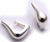 Neu Damen Ohrringe Klapp-Creole Silber 925 Qualität...