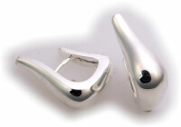 Neu Damen Ohrringe Klapp-Creole Silber 925 Qualität Creolen Sterlingsilber