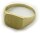 Neu Herren Ring echt Gold 333 mit Monogrammgravur Gelbgold Qualität 8 karat Top