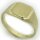Neu Herren Ring echt Gold 585 mit Monogrammgravur Gelbgold Qualität 14 karat Top
