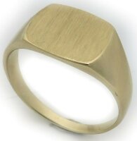 Neu Herren Ring echt Gold 750 mit Monogrammgravur...