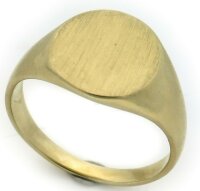 Neu Herren Ring echt Gold 750 mit Monogrammgravur Gelbgold Qualität 18 karat Top