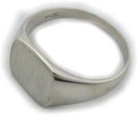 Neu Herren Ring Rechteck Silber 925 Monogrammgravur Sterlingsilber Siegelring 50