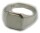Neu Herren Ring Silber 925 mit Monogrammgravur Sterlingsilber Achteck Siegelring 50