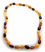 Neu  Halskette echter Natur Bernstein aus der Ostsee Collier Unisex Halsschmuck