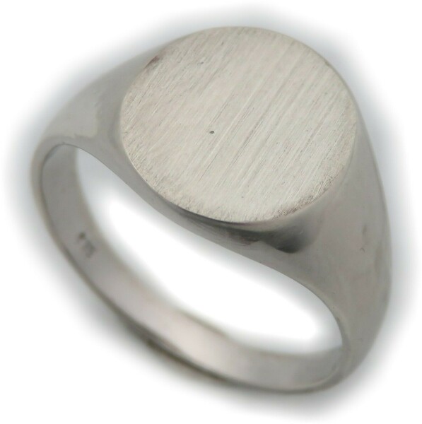 Neu Herren Ring Silber 925 mit Monogrammgravur Sterlingsilber Oval Siegelring    50