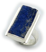 Neu Ohrringe Hänger Lapis Silber 925 Sterlingsilber Lapis Lazuli Unikat Ohrhänge