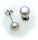 Ohrringe Stecker Zuchtperlen weiß 7 mm echt Silber 925 Sterlingsilber Unisex