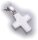 Neu Anhänger Kreuz echt Silber 925 Sterlingsilber Eismatt Qualität Unisex