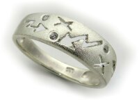 Ring Figuren Ajour echt Silber 925 Sterlingsilber...