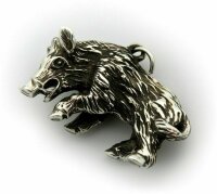 Anhänger groß Wildschwein echt 925 Sterlingsilber  Wildsau Anhänger Neu