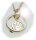 Set Taufring Saphir Schutzengel echt Gold 333 Gelbgold Panzerkette Silber 925
