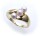 Neu Damen Ring echt Gold 333 8 karat Perlen Glanz Gelbgold Zuchtperle Qualität
