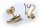 Damen Ohrringe Ohrstecker echt Gold 333 Zirkonia rhod. Stecker Gelbgold BR2649 Z