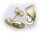 Damen Ohrringe Ohrstecker Gold 585 Brillant 0,26 ct mattiert Diamant Gelbgold