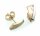 Damen Ohrringe Stecker Gold 333 Brillant 0,04 ct matt rhod Gelbgold Ohrstecker