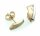 Damen Ohrringe Stecker Gold 333 Brillant 0,04 ct matt rhod Gelbgold Ohrstecker