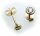 Damen Ohrringe Stecker Gold 585 Brillant 0,24ct SI Ohrstecker Diamant Gelbgold