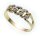 Damen Ring Brillant 0,01 carat echt Gold 585 rhod. Gelbgold Diamant SI