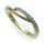 Damen Ring Brillant 0,035ct echt Gold 333 mattiert Gelbgold Diamant SI