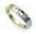 Damen Ring Brillant 0,03ct echt Gold 585 Bicolor Gelbgold Diamant SI