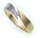 Damen Ring Brillant 0,05ct echt Gold 585 Bicolor Gelbgold Qualität SI