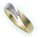 Damen Ring Brillant 0,05ct echt Gold 585 Bicolor Gelbgold Qualität SI