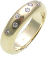 Damen Ring Brillant 0,14 ct. Gold 585/- massive...