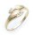 Damen Ring echt Gold 333 mit Zirkonia Ring Gelbgold Qualität