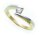 Damen Ring echt Gold 333 Zirkonia poliert rhod. Gelbgold 8kt BU1542 ZI