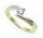 Damen Ring echt Gold 333 Zirkonia poliert rhod. Gelbgold 8kt BU1542 ZI