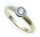 Damen Ring echt Gold 585 Brillant 0,25ct SI Glanz rhod Gelbgold 14kt Diamant