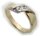 Damen Ring Gold 333 Zirkonia teilmattiert 8kt Gelbgold 8k