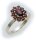 Damen Ring m. Granat in Gold 333 Granatring alle Weiten Gelbgold Qualität 8314/3