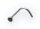 Neu Piercing Nase echt Weißgold 750 Smaragd Nasenstecker 18kt Nasenpiercing grün