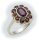 Damen Ring m. Granat in Gold 585 Gelbgold Granatring alle Weiten 8317/5GR