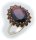 Damen Ring m. Granat in Gold 585 Gelbgold Granatring alle Weiten 8370/5GR