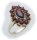 Damen Ring m. Granat in Gold 585 Gelbgold Granatring alle Weiten 8998/5GR
