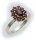 Damen Ring m. Granat in Silber 925 Granatring Sterlingsilber Qualität 8314/8GR