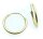 Ohrringe Creolen Gold 585 Glanz 15 mm Rohrform Gelbgold Unisex