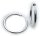 Ohrringe Creolen Silber 925 Glanz 30 mm Rohrform 3 mm Sterlingsilber Unisex