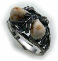 Grandel Ring echt Silber 925 Jagdschmuck Grandelschmuck...