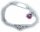 Kinderarmband Figarokette Marienkäfer pink 14 cm incl. Gravur Silber 925