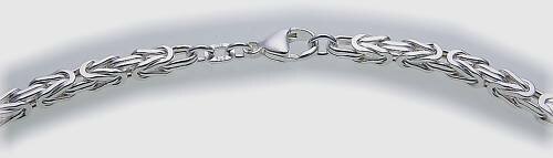 Königskette in Silber 925 4,0 mm  55 cm Sterlingsilber Unisex Qualität