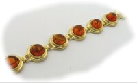 Neu Damen Armband echt Bernstein in Gold 333...