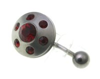 Piercing Bauchnabel Titan rot Banane Bauchnabelpiercing