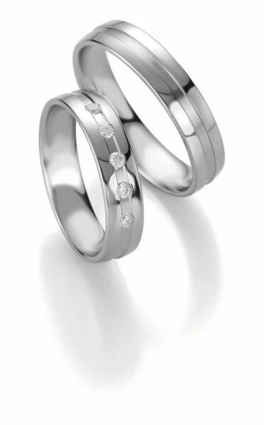Trauringe Breuning Platin Design Collection 9088/9089 in Platin 950/-