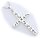 Anhänger Kreuz echt Silber 925 36 mm Zeichen geschwärzt  Sterlingsilber Unisex