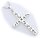 Anhänger Kreuz echt Silber 925 36 mm Zeichen geschwärzt  Sterlingsilber Unisex