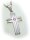 Anhänger Kreuz echt Silber 925 Zirkonia 24 mm poliert Sterlingsilber Unisex